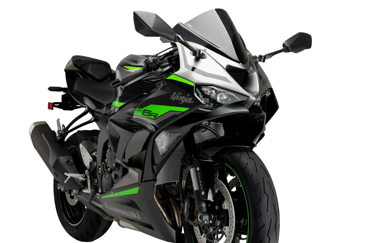 PUIG Race Side Spoilers Black for Kawasaki - Downforce Aero Enhancers
