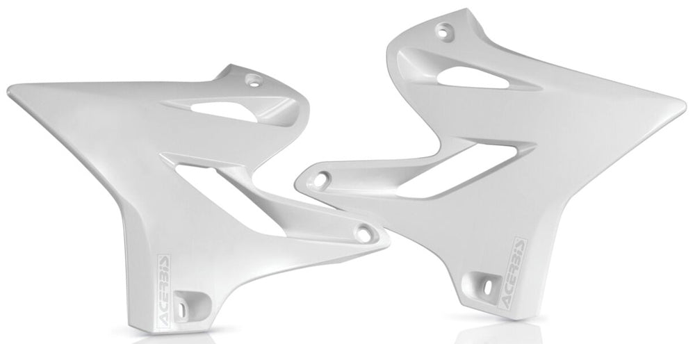 ACERBIS Radiator Shrouds for Yamaha YZ125 and YZ250 – White Offroad Replacement Body Parts