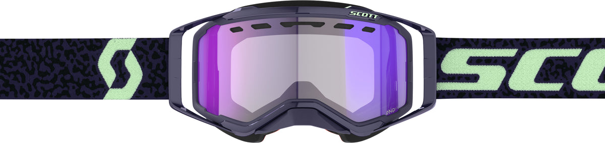 Scott Prospect Snow Goggles Dark Purple and Mint Green with Blue Chrome Lens - Part 278603-7696307