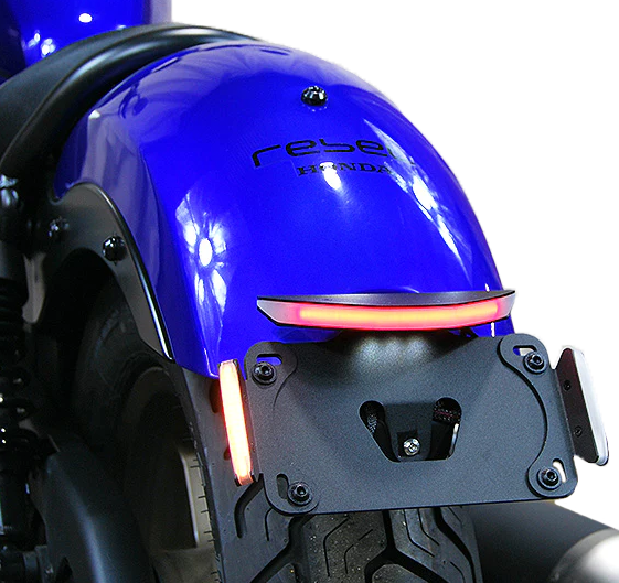 NEW RAGE CYCLES Honda Rebel 500 Fender Eliminator Kit with LED Tail Light and Turn Signals