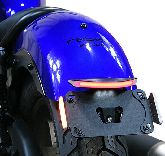 NEW RAGE CYCLES Honda Rebel 500 Fender Eliminator Kit with LED Tail Light and Turn Signals