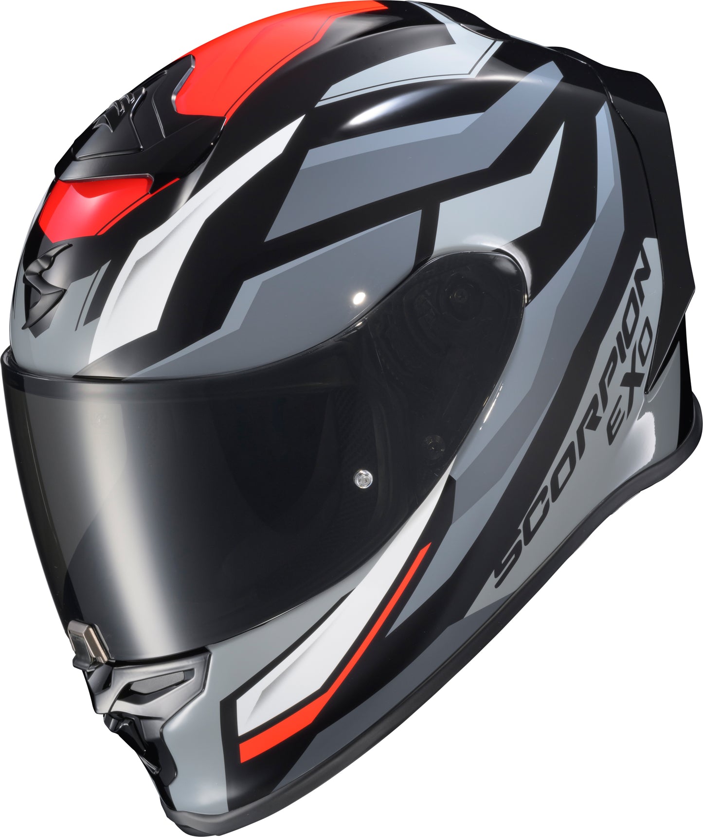 Scorpion EXO Exo R1 Air Full-Face Helmet – X-Large Raven Black/Red/Grey