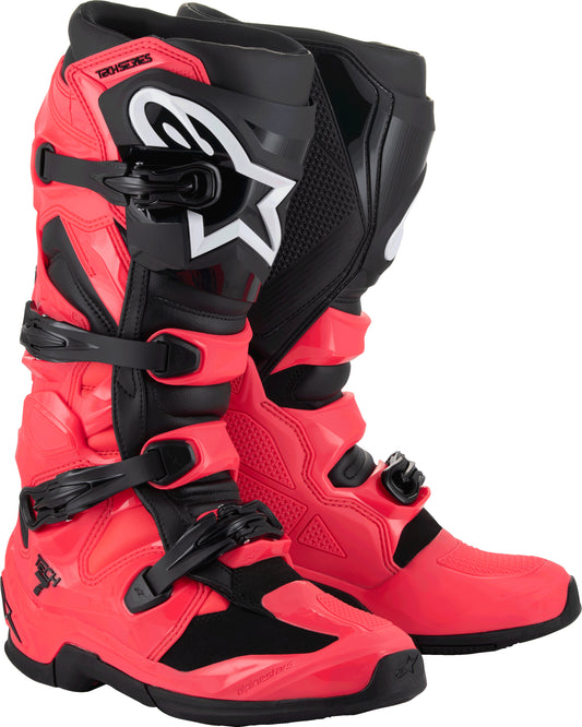 Alpinestars Tech 7 Off-Road Boots Diva Pink/Black US 14 – Lightweight, Protective Motorcycle Footwear