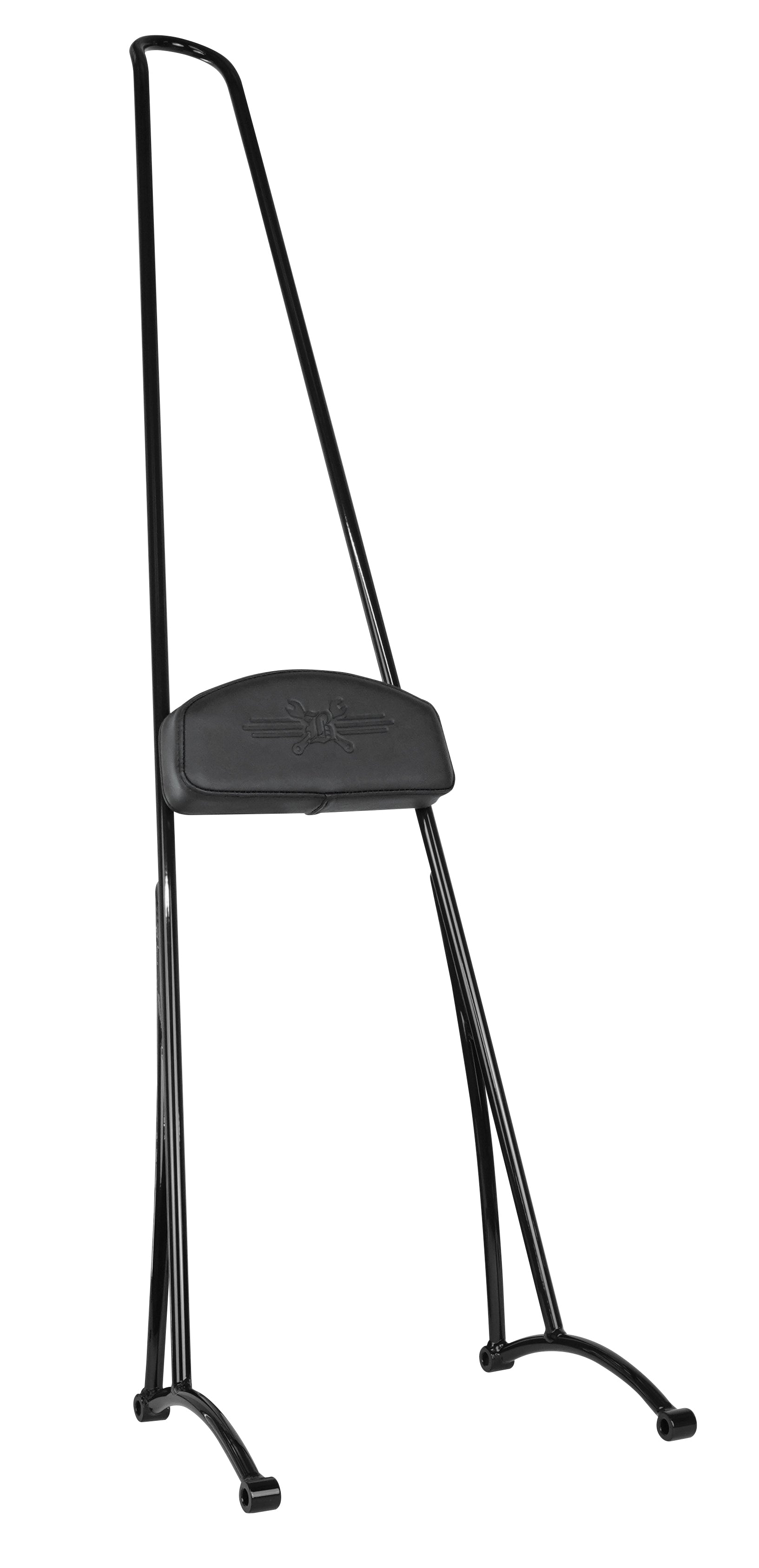 Burlly Brand Stupid Tall Black Sissy Bar with Back Pad for Harley Sportster XL 1994-2003