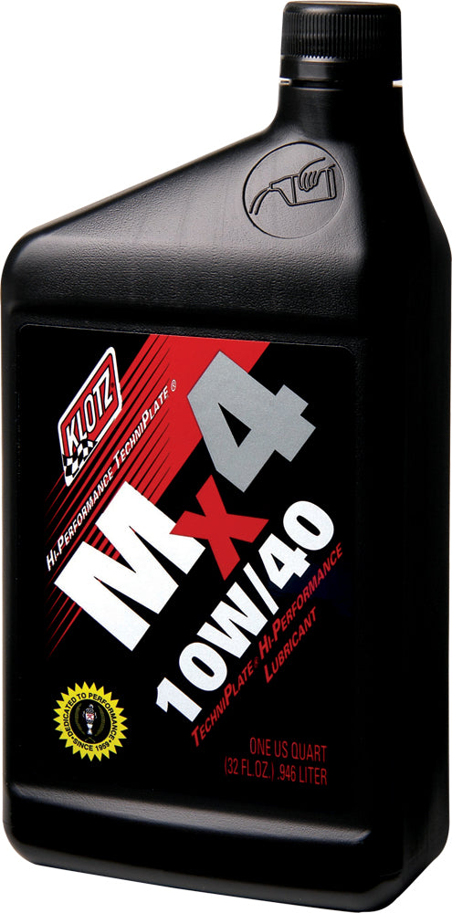 KLOTZ Mx4 Techniplate 10W-40 Engine Oil - 32 oz. Synthetic Motor Oil for Cars and Transmissions