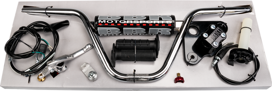 BBR H Bar/Triple Clamp Kit Black for Honda CRF50F (2004-2014)