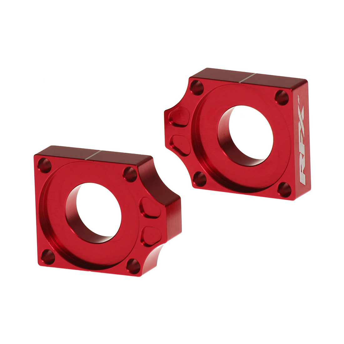 RFX Pro Series Rear Axle Blocks for Gas, KTM, Husqvarna – Red Aluminum Drive Components