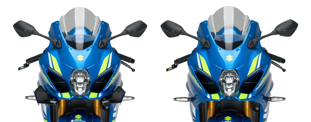 PUIG Sport Side Spoilers Black for Motorcycle – Enhances Aerodynamics and Style