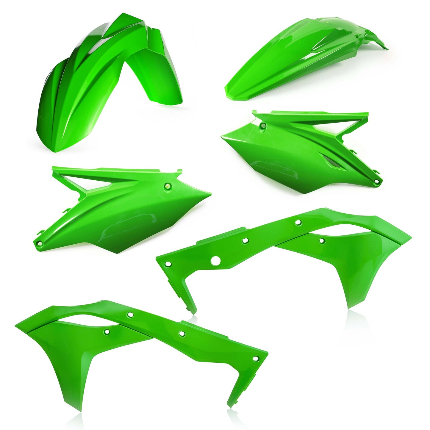ACERBIS Plastic Body Kit for 2017 Kawasaki KX250F in Green