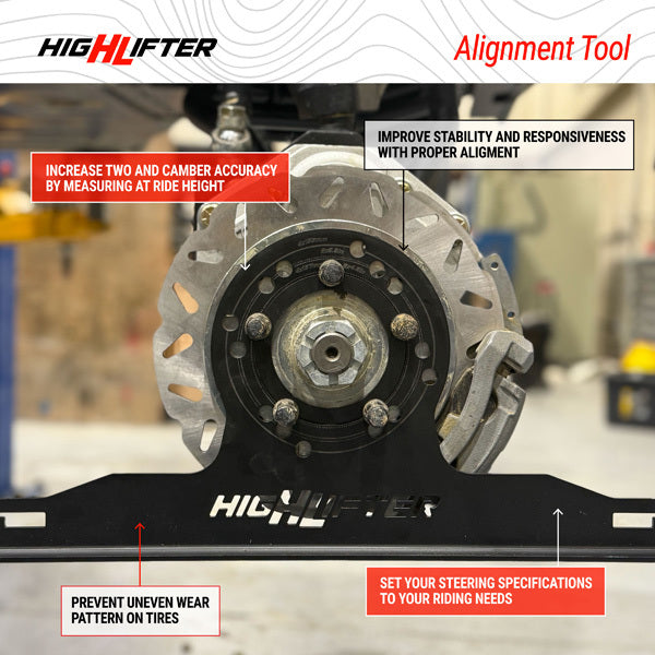 High Lifter Toe Alignment Kit for 5/6 Lug UTVs and ATVs - Accurate Ride Height Alignment Tool