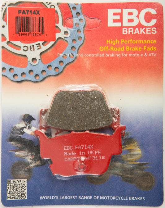 EBC Fa714X Carbon X Series Brake Pads for Honda Pioneer 500 & 700 Models