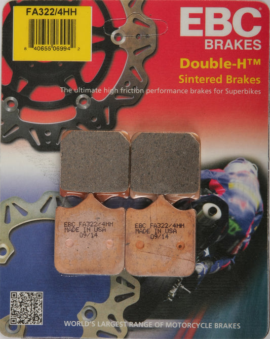 EBC FA322/4HH Brake Pads for Aprilia Tuono RSV, Husqvarna SMS 630, KTM 990 Supermoto R and More
