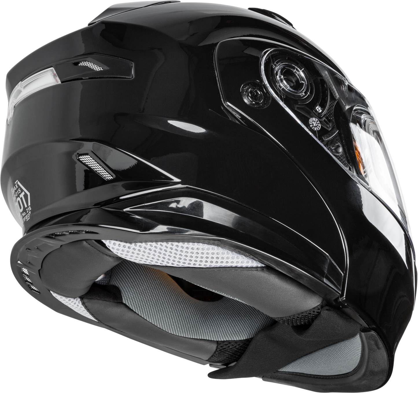 GMAX MD-01S Modular Snow Helmet with Quick Release Buckle and Integrated LED Light - 3X-Large, Black, Gloss Finish