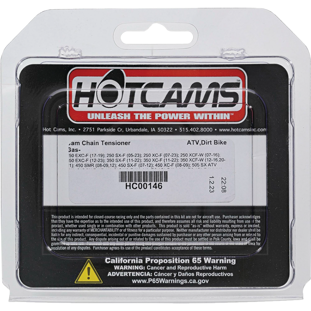 HOT CAMS HC00146 Manual Cam Chain Tensioner for Offroad Engines