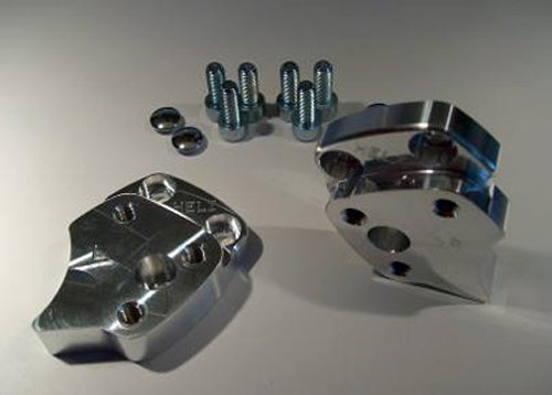 HELIBARS Handlebar Risers for Yamaha FJR1300 - Model HC1300R, Silver