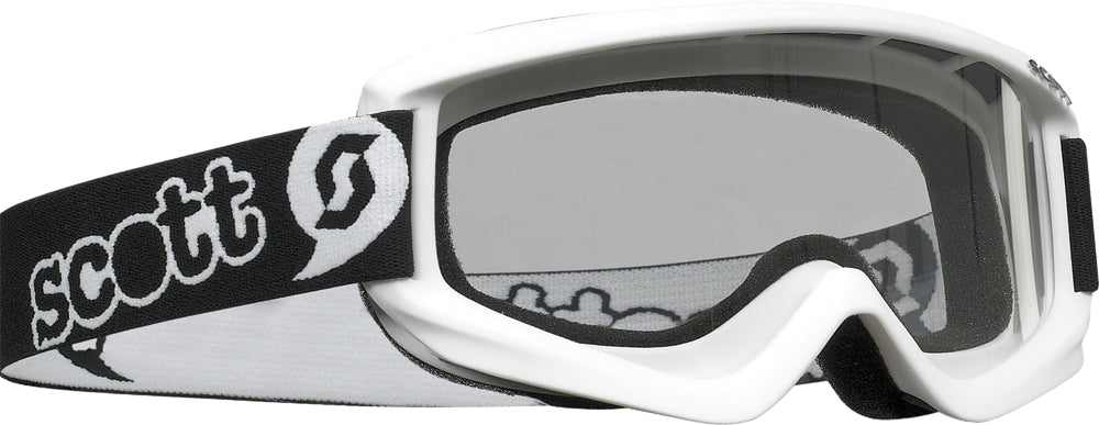 SCOTT Youth Agent Goggle White - Offroad Eyewear with Anti-Fog Technology