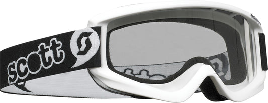 SCOTT Youth Agent Goggle White - Offroad Eyewear with Anti-Fog Technology