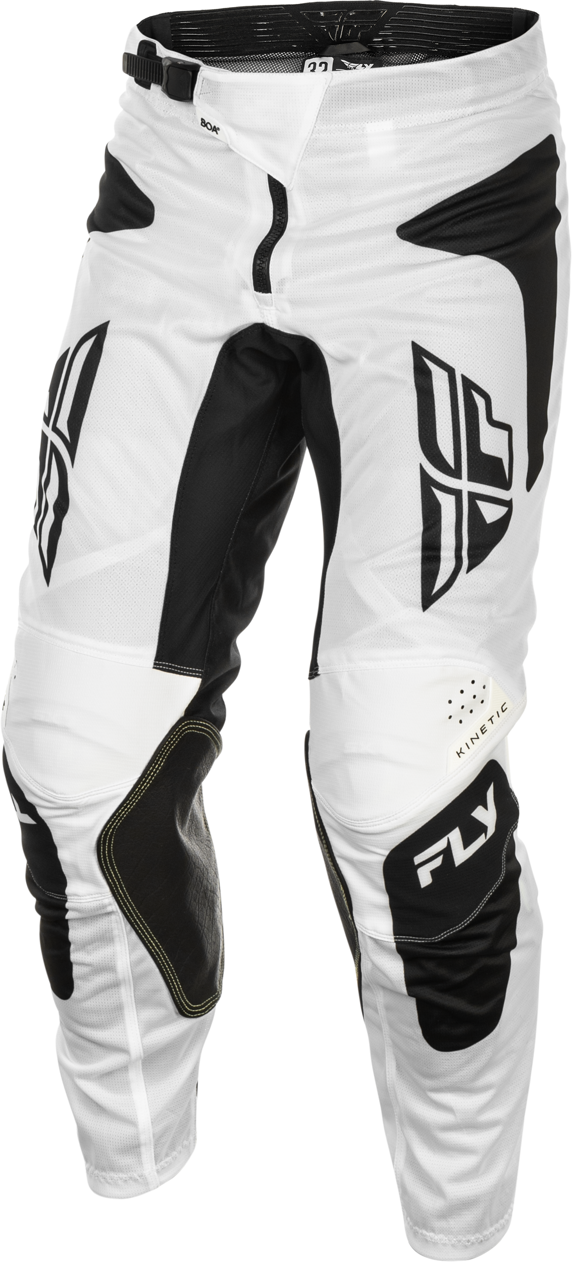 Fly Racing Kinetic Mesh Sym Pants White/Black Size US 30 – Offroad Motorcycle Riding Gear