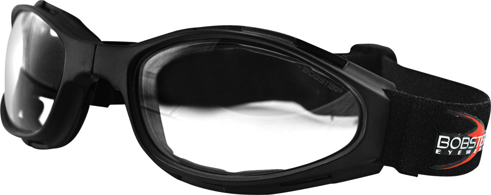 Bobster Crossfire Folding Goggle BCR002 with Anti-Fog Gray Polycarbonate Lenses and Mini Storage Case