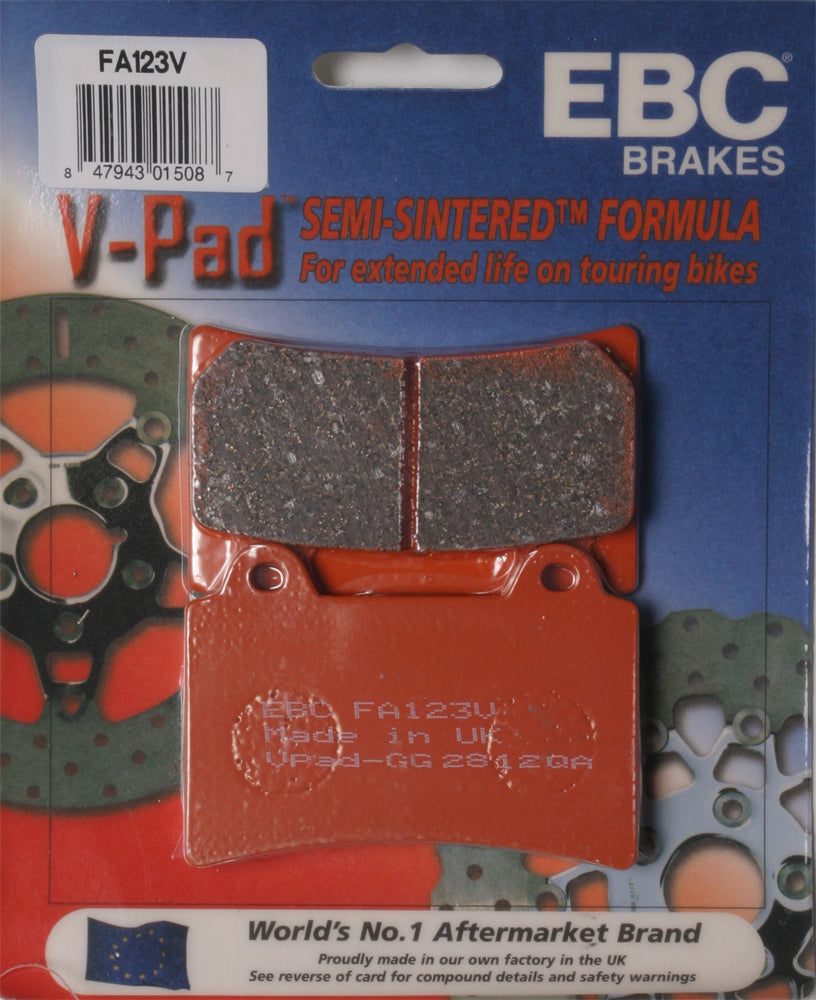 EBC Brakes™ V Series Semi-Sintered Brake Pads for Yamaha V-Star Road Star 2007-2013