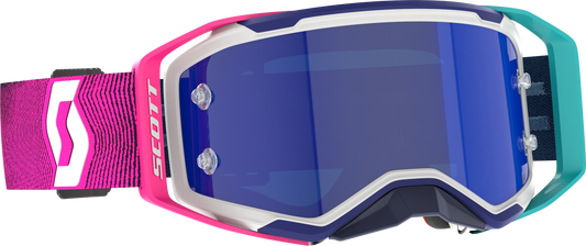 SCOTT Prospect 2.0 AMP Chrome Offroad Goggles – Stealth Blue and Radiant Pink
