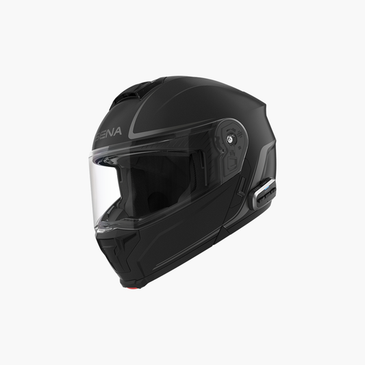 SENA Outrush 2 Modular Flip-Up Helmet in Matte Black - Medium
