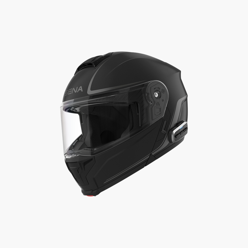 SENA Outrush 2 Modular Flip-Up Helmet - Small, Matte Black