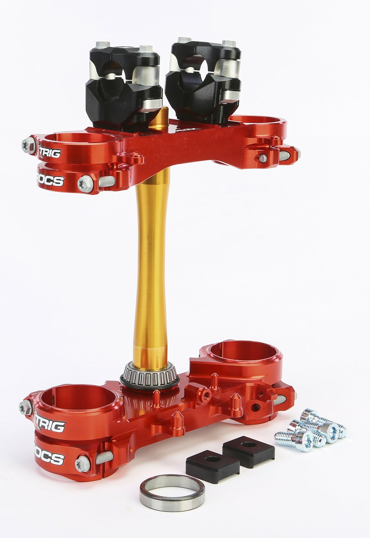 XTRIG ROCs Tech Clamps for Offroad Honda CRF Models - Red (Part Number 501330101401)