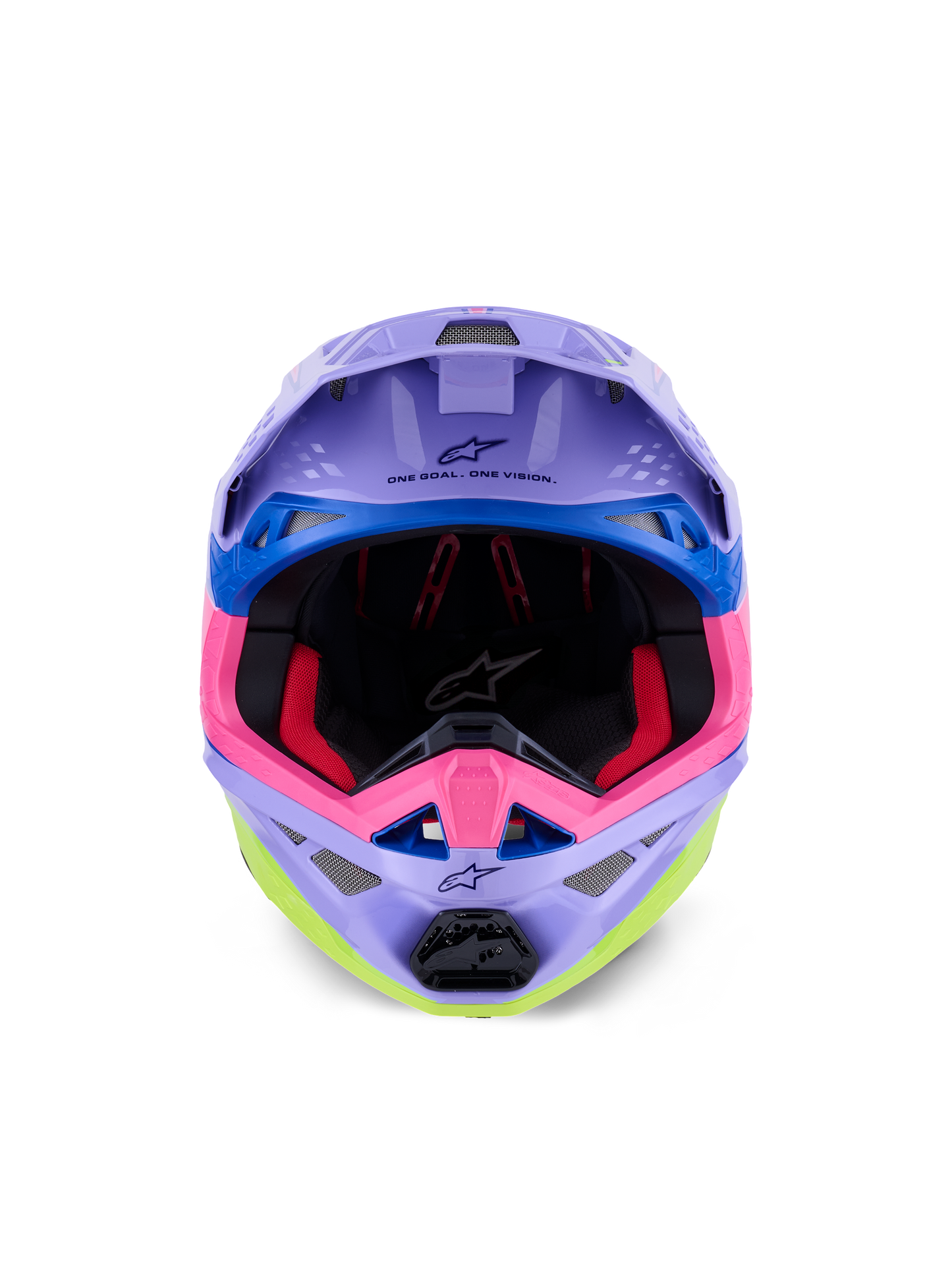 Alpinestars S-M10 Jett Lawrence Offroad Helmet - 2X-Large Purple, Pink Fluo & Yellow Fluo Gloss Finish