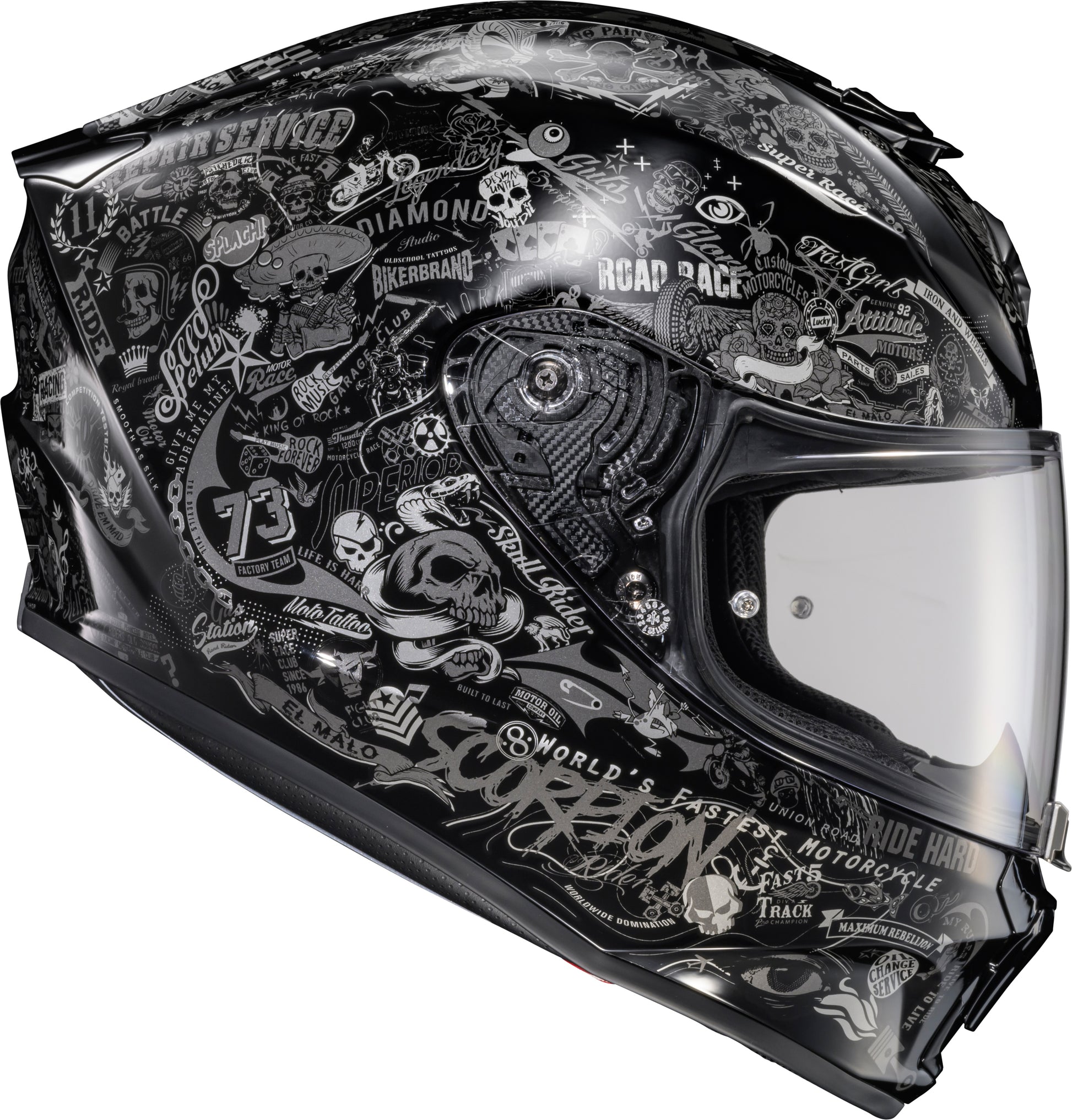 Scorpion EXO Exo R330 Full Face Helmet - Size Large, Black
