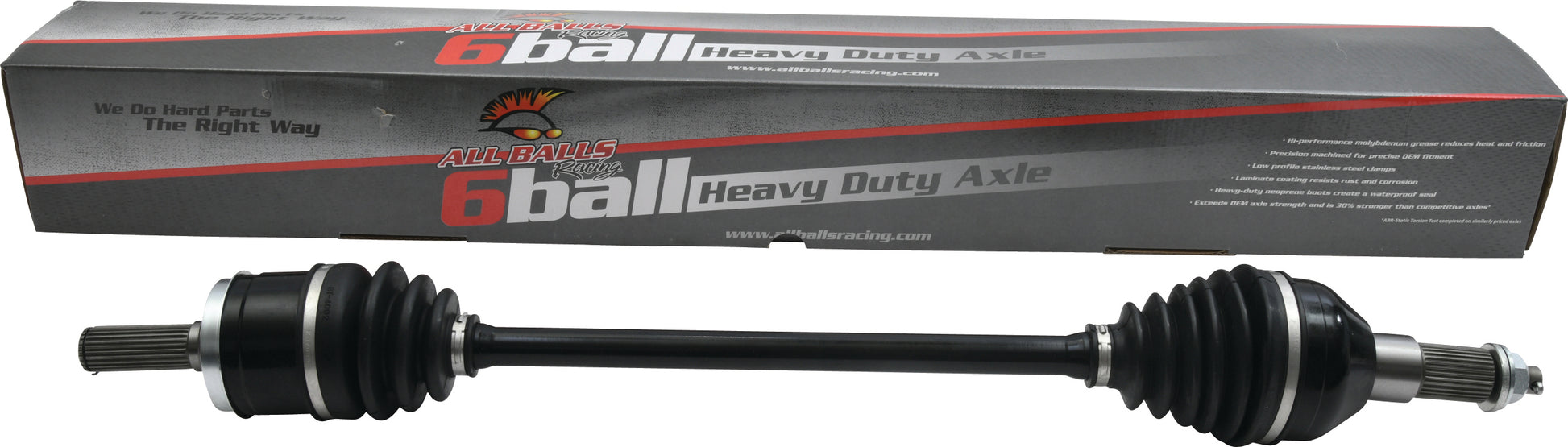 ALL BALLS 6 Ball Heavy Duty Front Axle for Kawasaki KRX 1000 Teryx and Teryx Trail