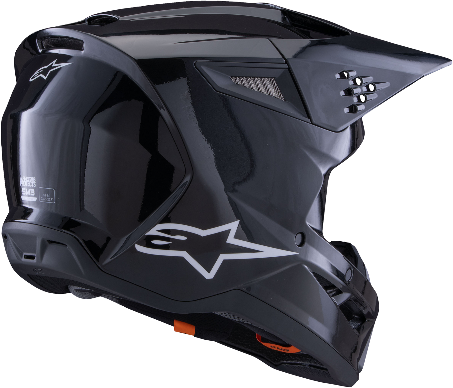 Alpinestars SM3 Solid Off-Road Helmet - Black Glossy, X-Small