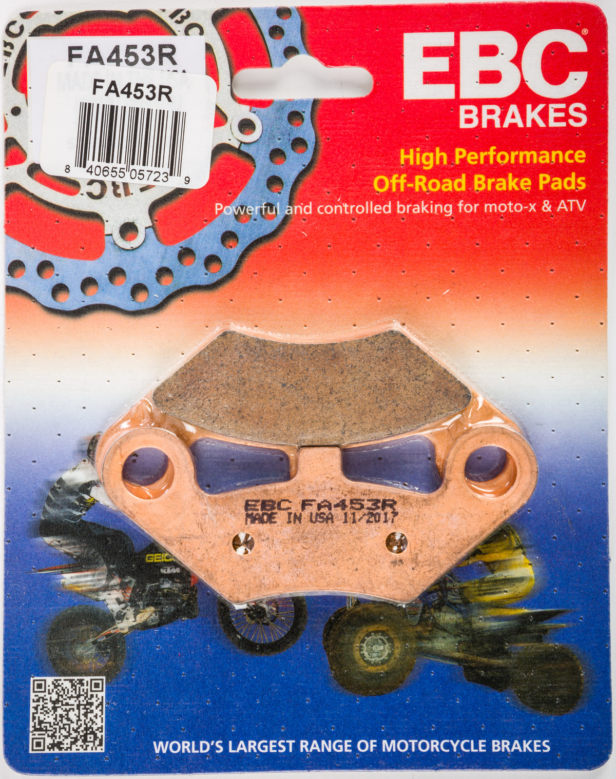 EBC FA453R Brake Pads for CF-MOTO ATV/UTV Models