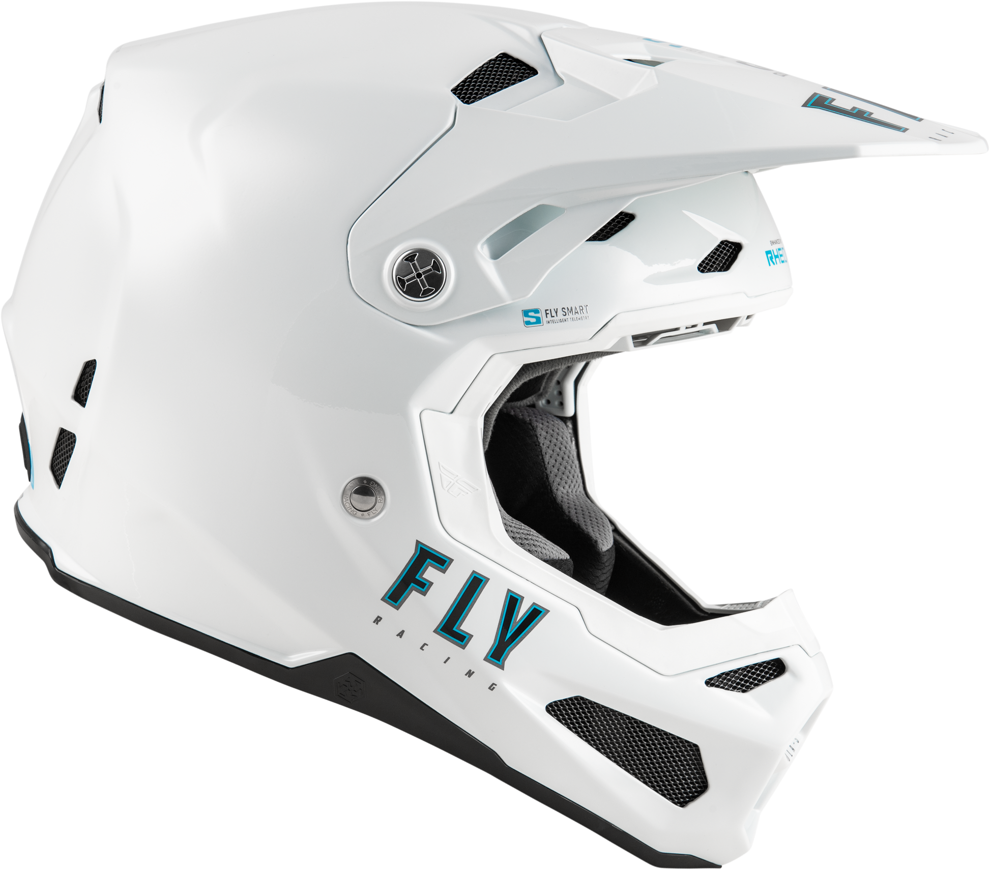 Fly Racing Formula S Carbon Solid Helmet White Small Offroad Full-Face Helmet