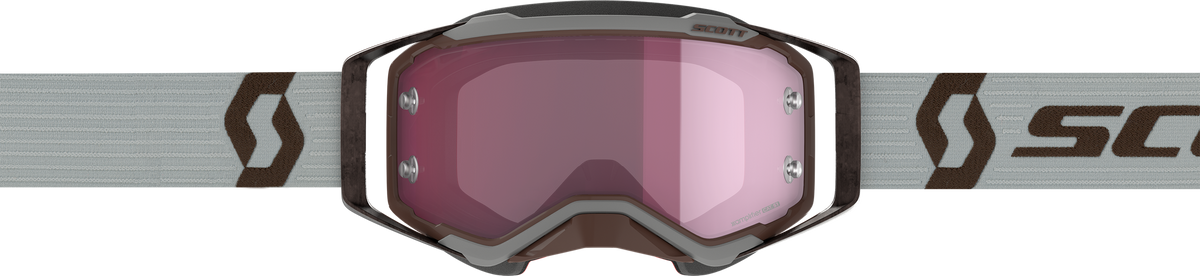 SCOTT Prospect Amplifier Goggle Grey/Brown Rose Works for Offroad Riding