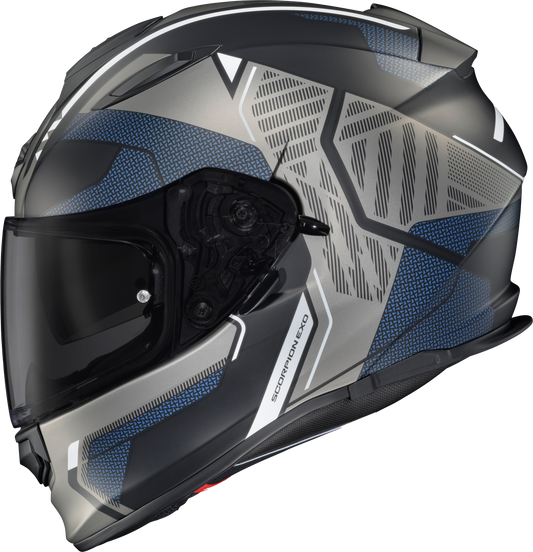 Scorpion EXO Ryzer Full Face Helmet Switch Phantom XL – ECE 22.06 & DOT Certified Street Helmet with Sun Visor