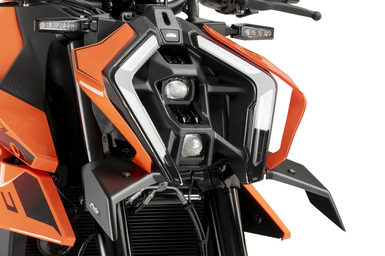 PUIG Downforce Front Spoiler for KTM - Matte Black, Part 22178J