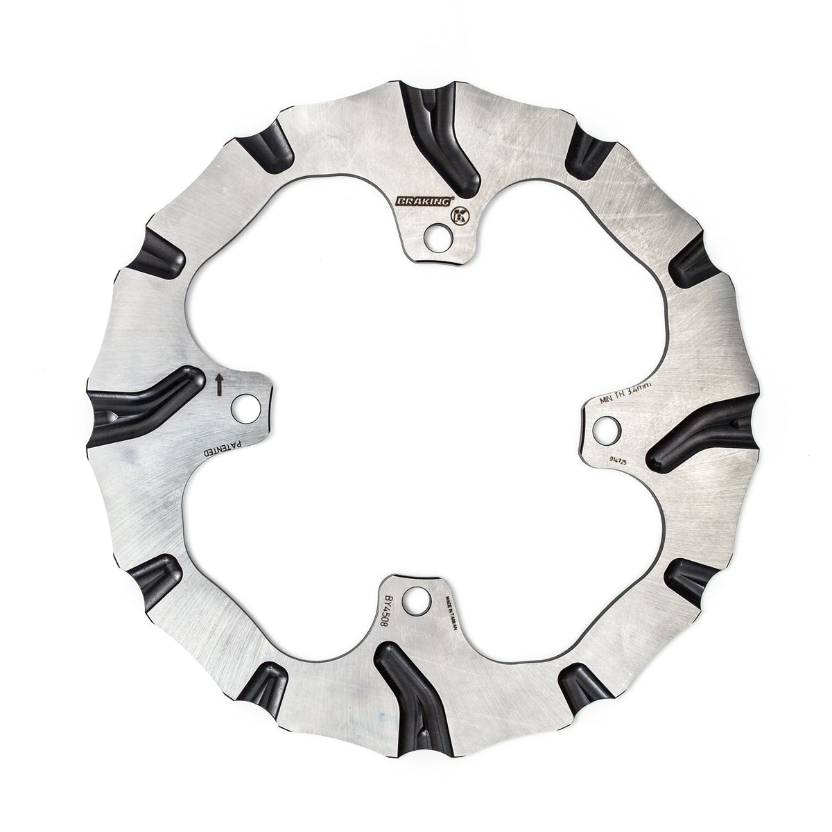 BRAKING Batfly Rear Brake Rotor for Kawasaki KX250F and KX450F
