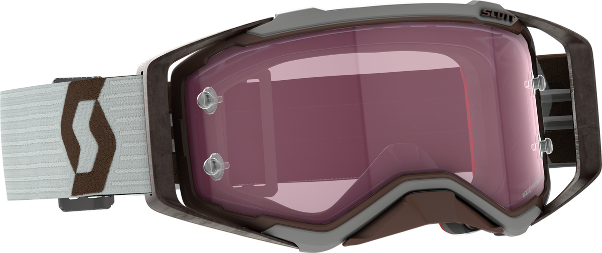 SCOTT Prospect Amplifier Goggle Grey/Brown Rose Works for Offroad Riding