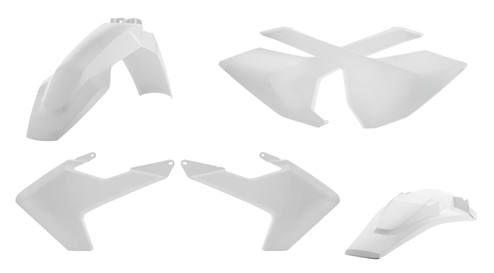ACERBIS Full Plastic Kit for Husqvarna Offroad Motorcycles - White (Part Number 2462610002)