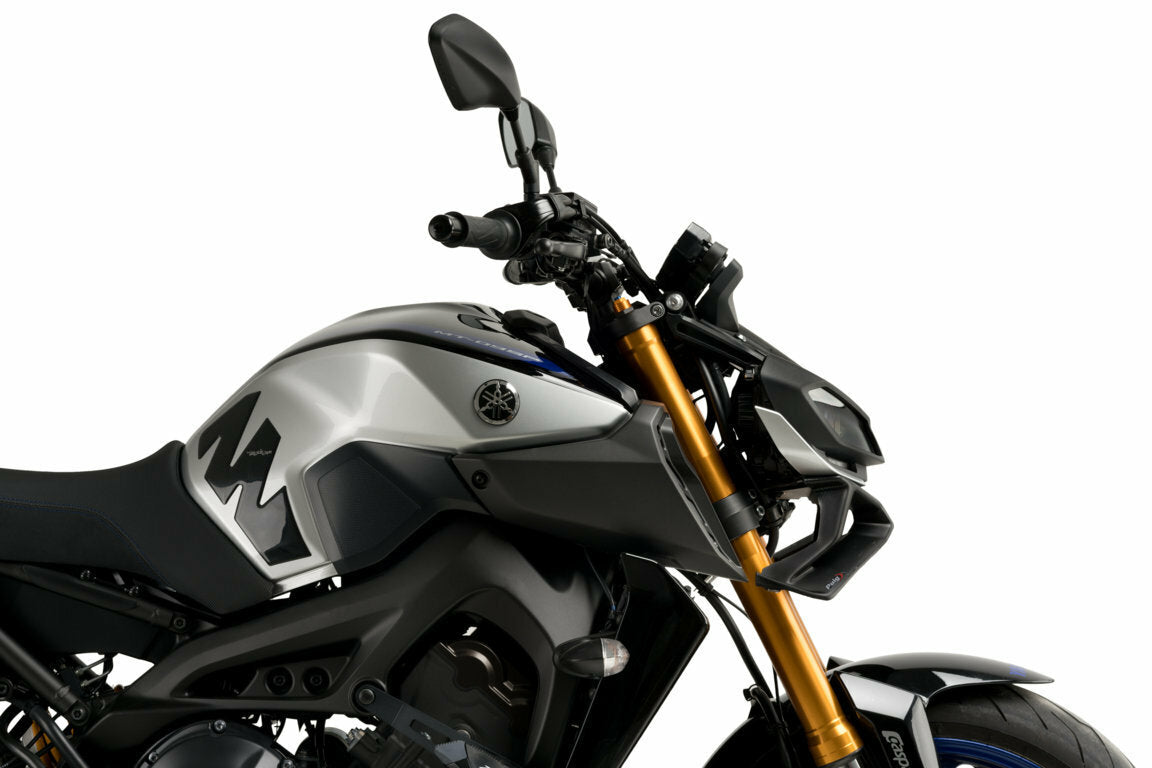 PUIG Downforce Front Spoiler for Yamaha MT-09 - Matte Black Part 3482J