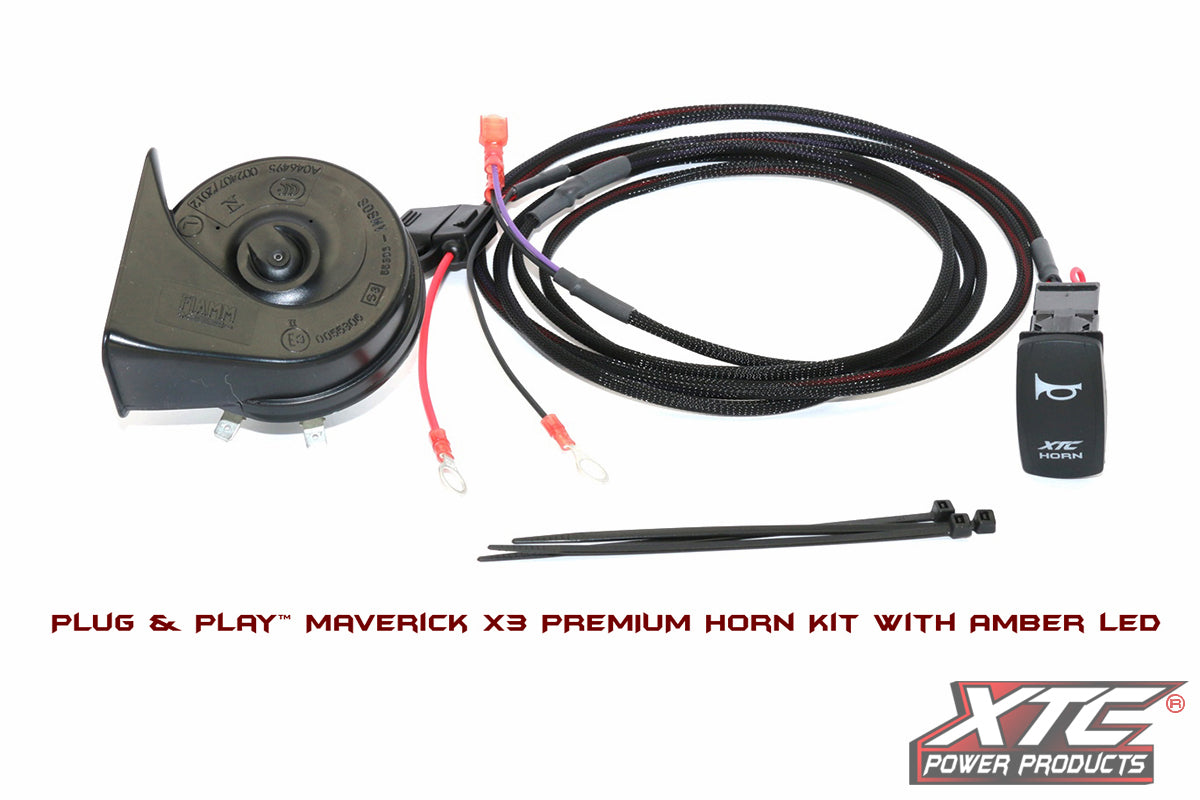 XTC Power Products MAVX3 PR LA Horn Kit for ATV/UTV – Loud Low Tone with Plug and Play Installation