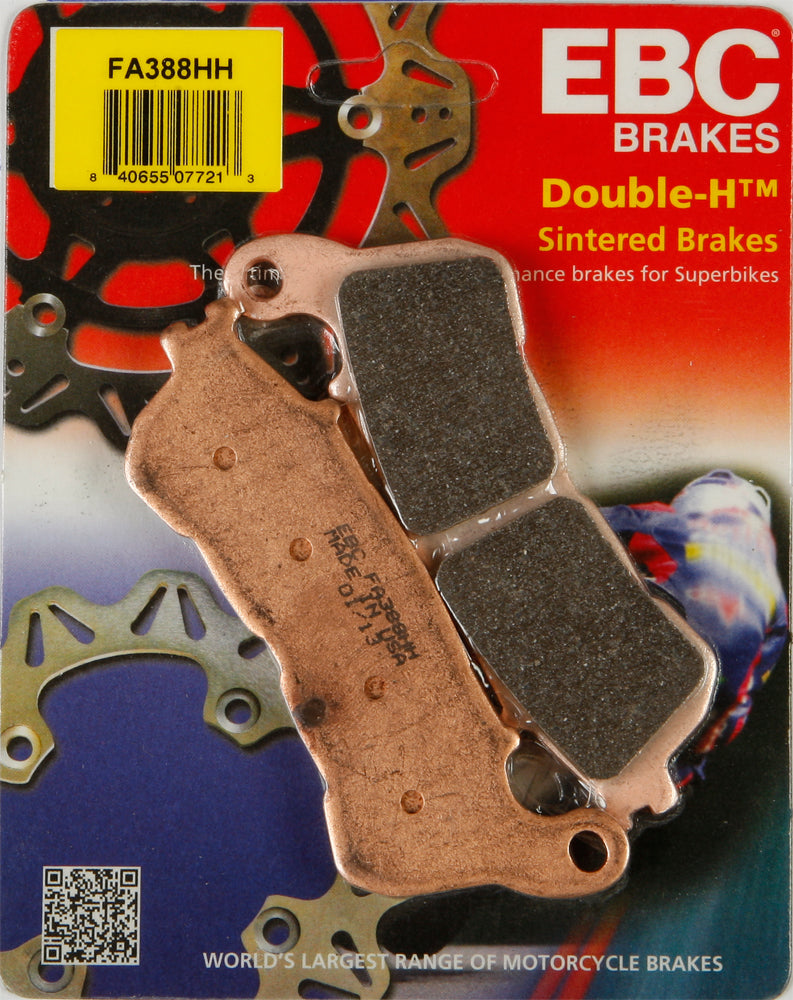 EBC FA388HH Brake Pads for Honda VFR1200XD, CBR250R, VT1300CTA Interstate ABS and VT750CS Shadow Aero