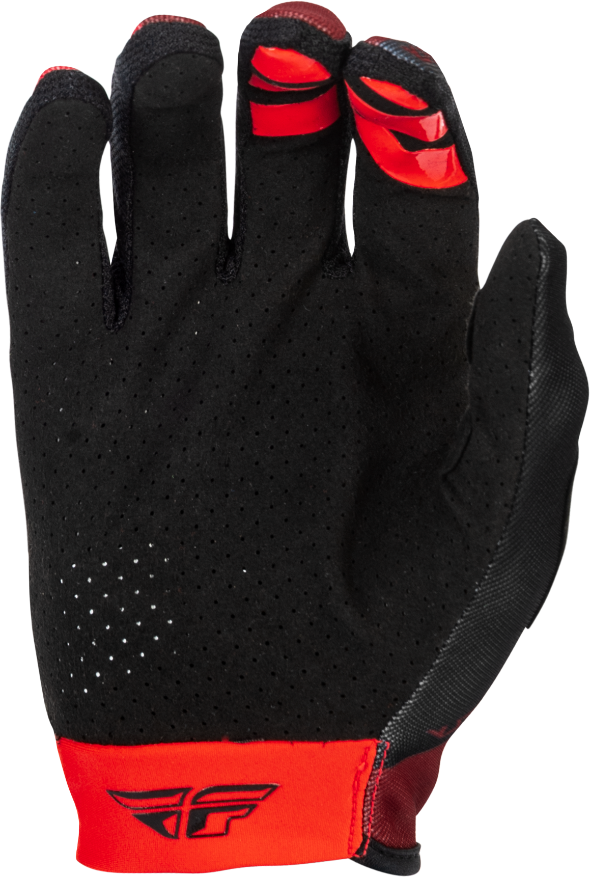 Fly Racing Lite Gloves Black/Red 2X for Men – Offroad MX Gloves with Touch Screen Compatibility