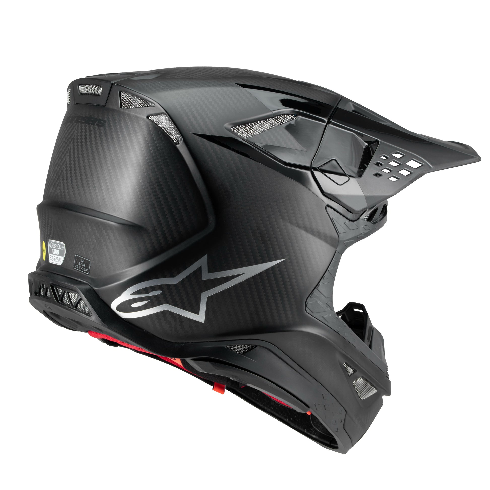 Alpinestars Supertech M10 Fame Off-Road Helmet – Black/Carbon, Small
