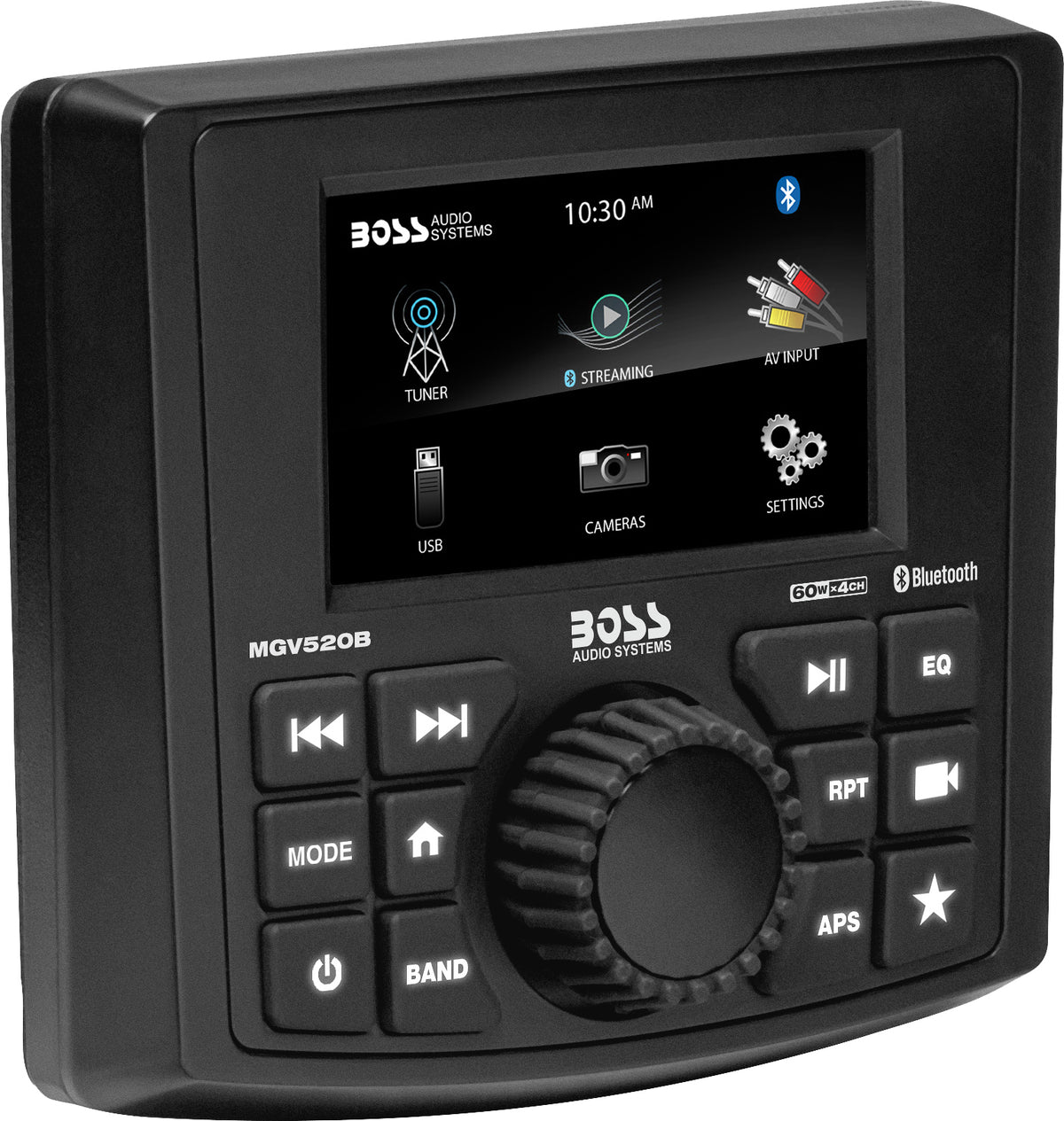 BOSS AUDIO MGV520B Gauge Radio with 3-Inch Screen and Bluetooth for ATV/UTV