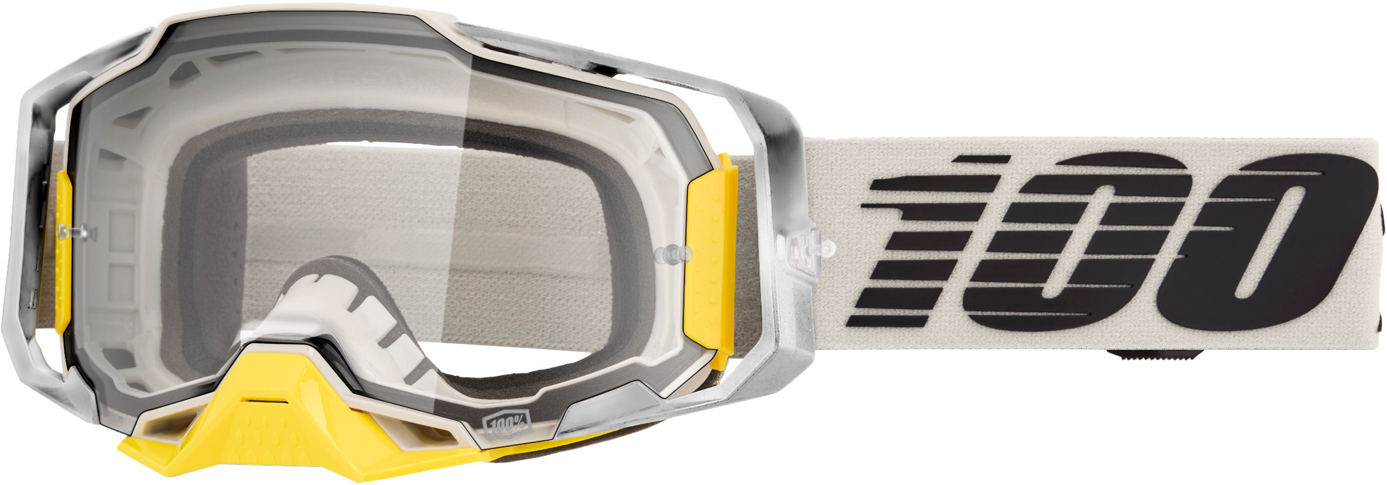 100 Percent Armega Goggle with Clear Lens – Offroad Impact-Resistant Eyewear