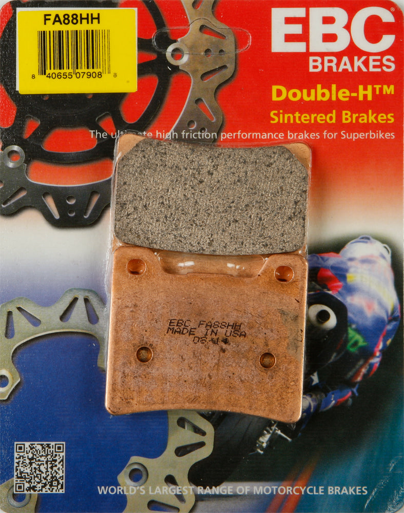 EBC Brakes Fa88hh Double H Sintered Brake Pads for Yamaha V-Star 1100 Custom (1999-2008)