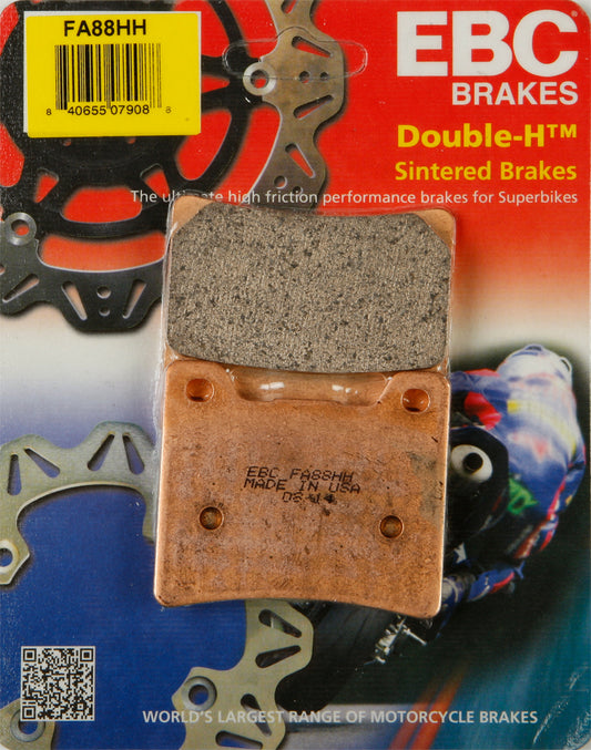 EBC Brakes Fa88hh Double H Sintered Brake Pads for Yamaha V-Star 1100 Custom (1999-2008)