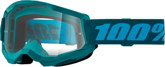 100-PERCENT Strata 2 Goggle with Clear Lens – Offroad Eye Protection for Trail and Track Riding